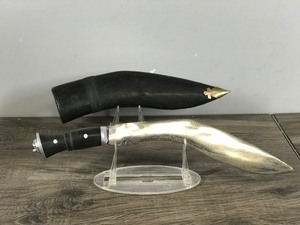 lot 187 image: Vintage Kukri Knife with Sheath
