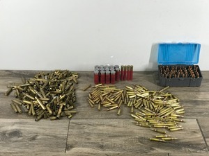 lot 184 image: Lot of Live Ammo and Spent Ammo - see description for more info