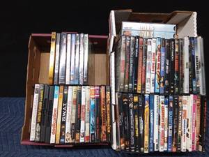 lot 83 image: 2 Boxes DVDs and 1 Titanic VHS set