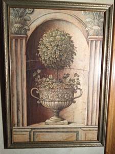 lot 100 image: Vintage Signed framed print by Elaine Vollherbst