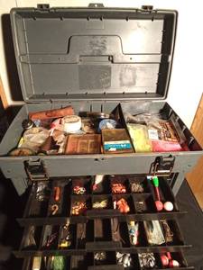 lot 139 image: Huge Phantom Pro Plano tackle box full of tackle