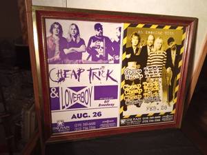 lot 156 image: Feb. 28 1992 Cheap Trick and Aug 26 1999 Cheap trick & Loverboy concert posters