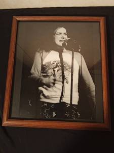 lot 163 image: Framed photo of Joe cocker