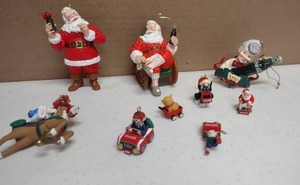 lot 351 image: Christmas Ornaments COCA COLA