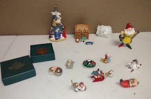 lot 361 image: Christmas Ornaments TOY BOX, MINI ORNAMENTS