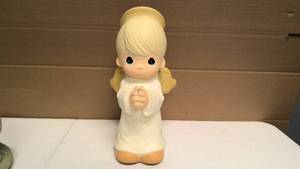 lot 317 image: Precious Moments Vintage Large Angel Boy Figurine 13 tall