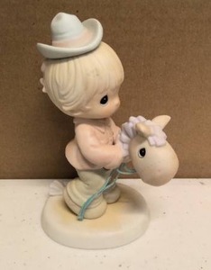 lot 102 image: Precious Moments Hope Youre up and on the trail again item#521205