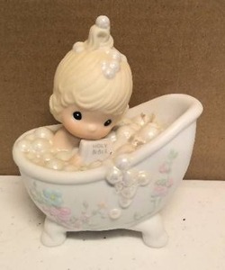 lot 121 image: Precious Moments Figurine He cleansed my soul item#100277