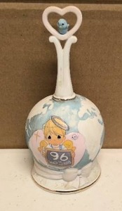 lot 249 image: Precious Moments Figurine Peace on Earth Anyway Porcelain bell 1996