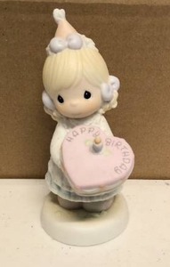 lot 253 image: Precious Moments Figurine Happy Birthday item#163686