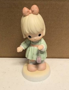 lot 258 image: Precious Moments Figurine God Knows Our Ups and Downs Item#490318