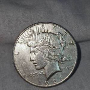 lot 6 image: 1926S Peace Dollar $1 VF