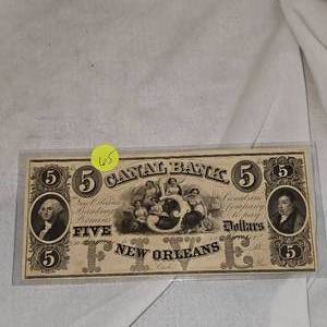 New Orleans $5 Bank Note
