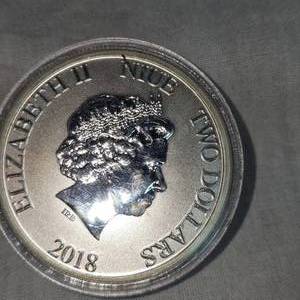 lot 70 image: 2018 $2 Scrooge McDuck 1oz Silver Rounds