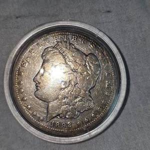 lot 72 image: 1892 CC Carson City Morgan Dollar $1 VG wToning