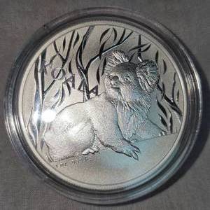lot 92 image: 2021 1oz Silver Koala Capsuled