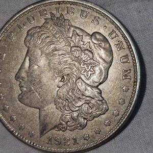 lot 47 image: 1921 D Morgan Dollar $1 VF Plus wToning