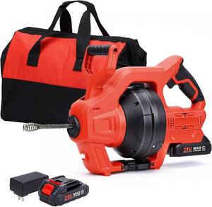 lot 3 image: Itefdtutne 20V Cordless Electric Drain Auger