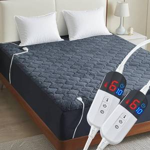lot 17 image: Easthome Full Size Heated Mattress Pad (White - Single Controller)