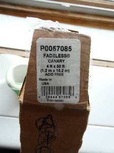 lot 10 image: Rm 207 - roll of yellow paper 4x50 ft