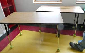 lot 17 image: Rm 205 - 2 adjustable height tables 24x48