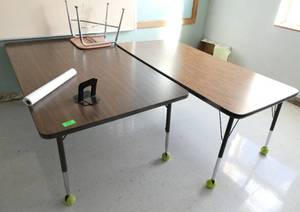 lot 27 image: Rm 206 -  2 adjustable height tables