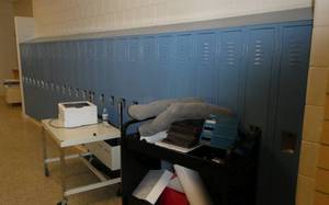 lot 77 image: Rm 211 - 25 lockers 9 wide 15 deep 60 tall