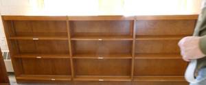 lot 137 image: Rm 212 - 2 large wood bookcases