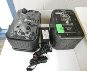 lot 140 image: Outside Rm 212 - Two JBL speakers Control 2P