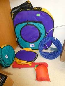 lot 189 image: ECFE - Group of tunnels and tents and play structures