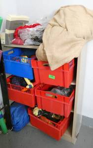 lot 238 image: GymO- Shelving and contents