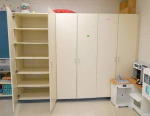 lot 363 image: Rm 113 -  THREE 2-door cabinets