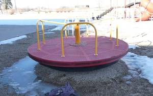 lot 115 image: Outside - Merry-go-round  Commercial School Playground
