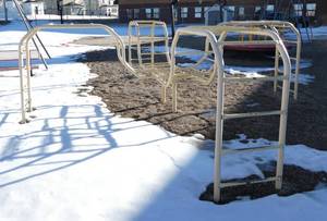 lot 120 image: Outside - Ladder rack jungle gym - Commercial School Playground Equipment