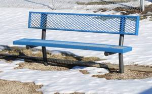 lot 124 image: Outside - Steel Bench