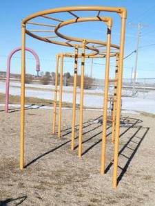 lot 125 image: Outside - Wavy monkey bars - Commercial School Playground