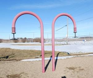 lot 126 image: Outside - Two Candy Canes  Commercial School Playground Equipment