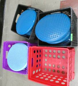 lot 426 image: Rm 105 - milk crates of wobble discs