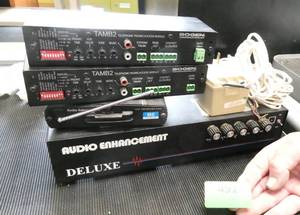 lot 491 image: Rm 102 - Audio equipment - 2 Bogen TAMB2, audio enhancement deluxe amp