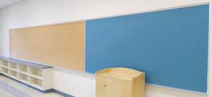 lot 149A image: Rm 213 - large cork and chalk boards