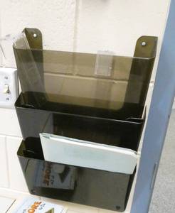 lot 530 image: Office - Magazineletter racks and 3 cork boards