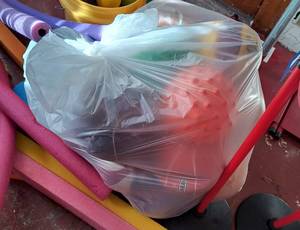 lot 264 image: GymS- Bag full of various types of balls