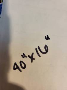 lot 201 image: Framed Panoramic Capitol Building Night Scene Art Print 40 x 16 in