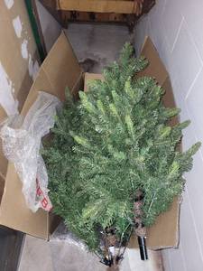 lot 220 image: Artificial Christmas Tree with Stand in Box