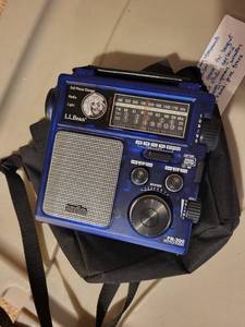lot 221 image: LL Bean Eton FR-300 Emergency AMFMSW Radio with Weather Receiver and Bag