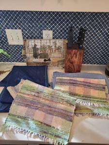lot 303 image: Assorted Kitchen Linens and Placemats Group