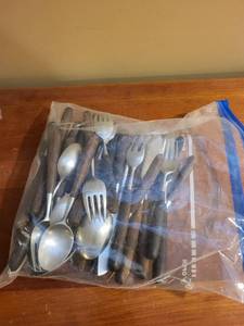 lot 289 image: Collection of Cutler History Utensils with Wood Handles