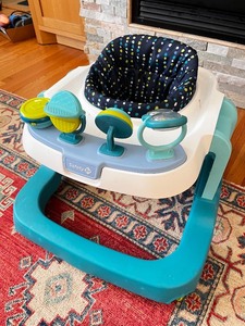 lot 24 image: Safety 1st Baby Walker with Interactive Tray and Blue Frame