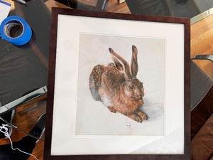 lot 56 image: Framed Art Print of Albrecht Durers Hare 1502 by Art.com