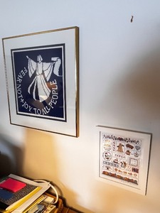 lot 78 image: Set of 2 Framed Scandinavian Needlework Art Pieces